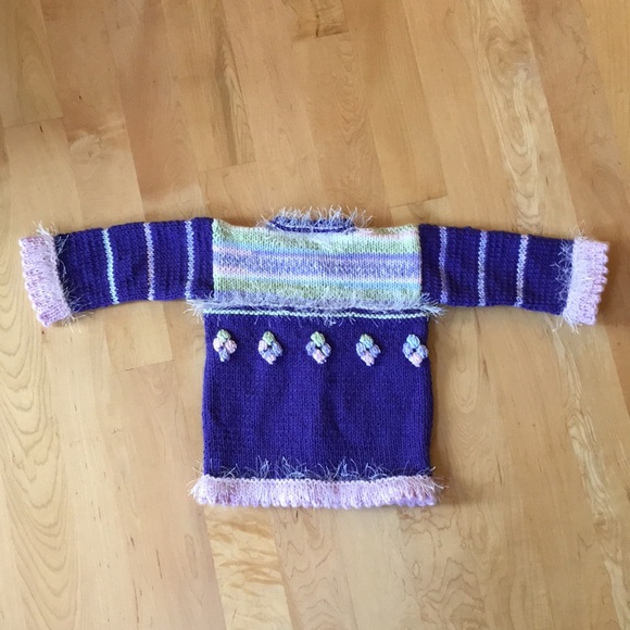 HANDKNIT By Marlis Erikson Toddler Cardigan Sweater - Picture 9 of 17